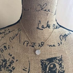 New York & Company Gold and Crystals Necklace